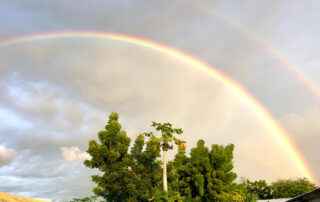 Rainbow in the sky