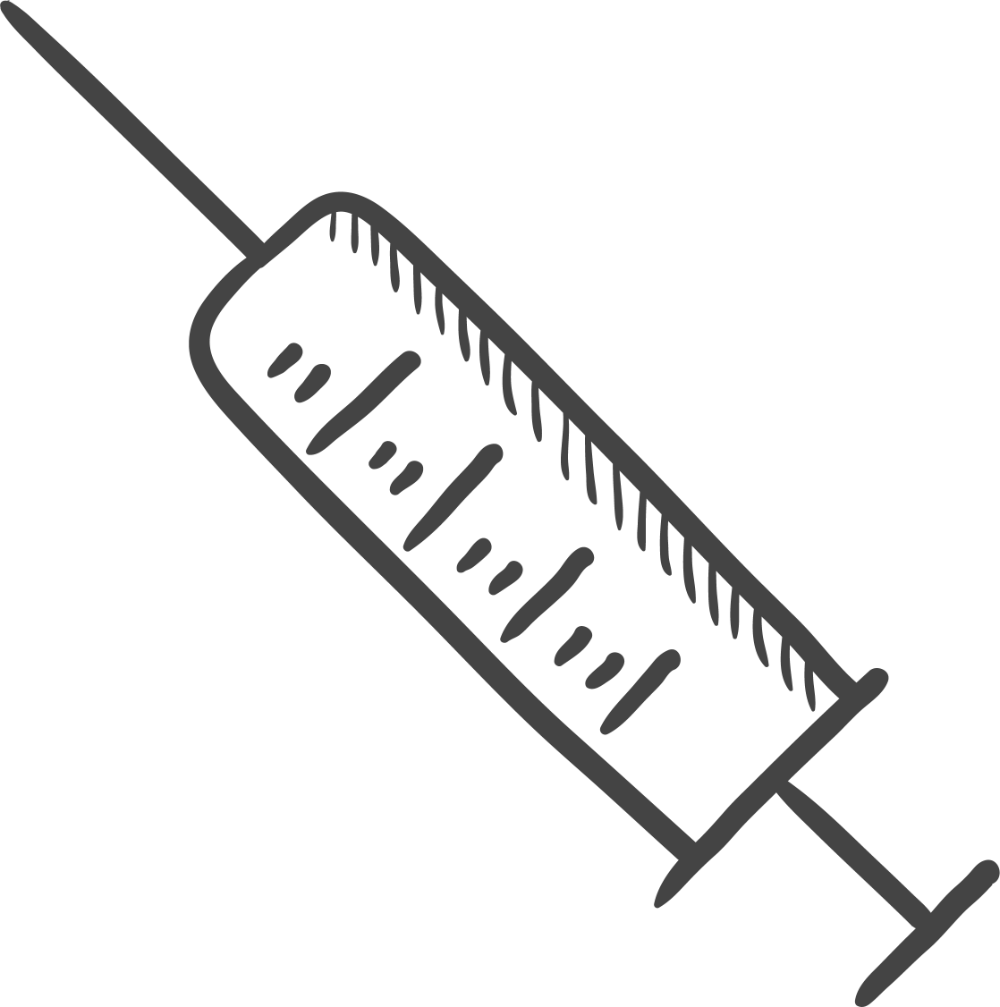 icon of a syringe to administer vaccinations