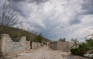 Gravel road in rural Haiti