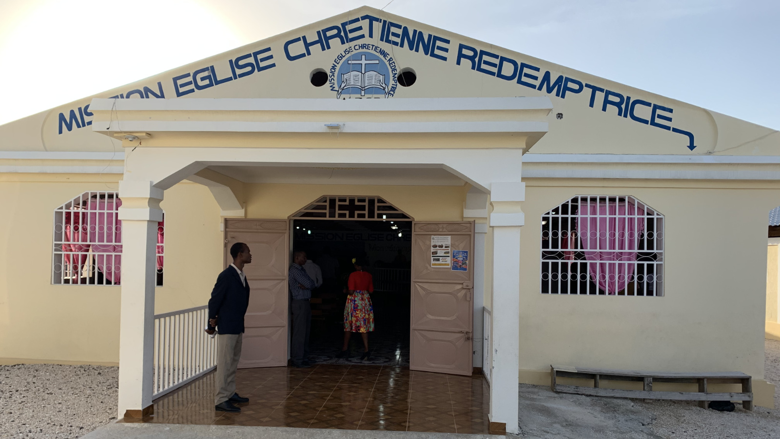 the exterior of a church in Haiti