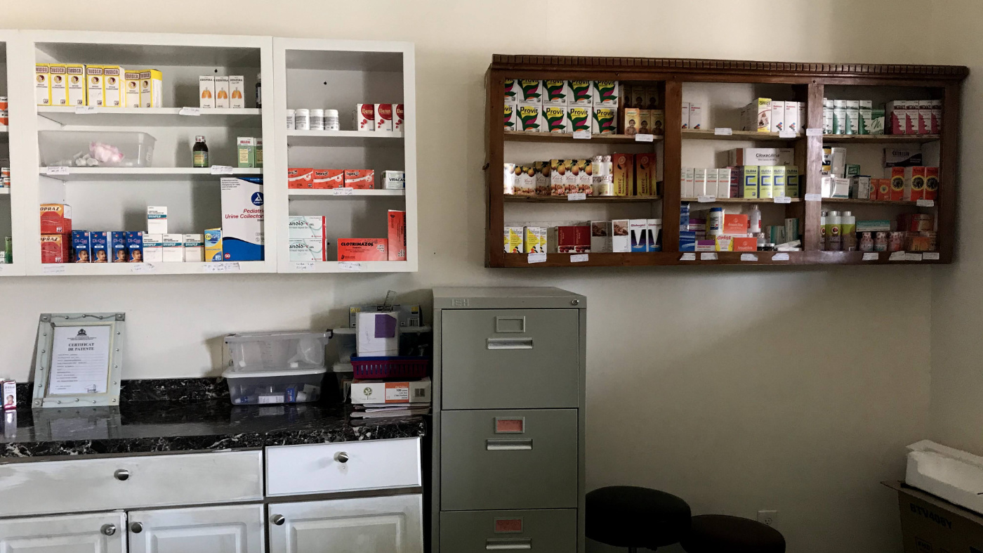 clinic supply room in Haiti ministry