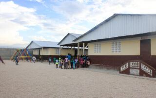 Haitian children in a playground.