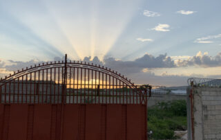 Sunset and Red Gate