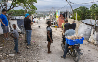 Haiti 2018 people conversing in street