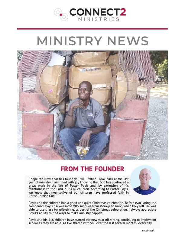 January 2024 Ministry Newsletter Cover