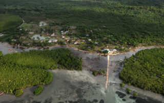 Ariel view of Haiti port