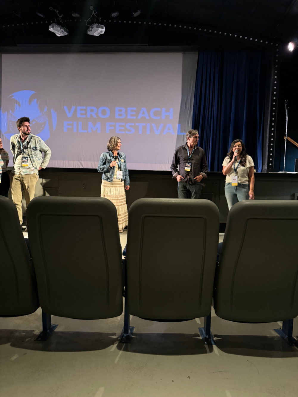 Panel discussion with the short-film finalists